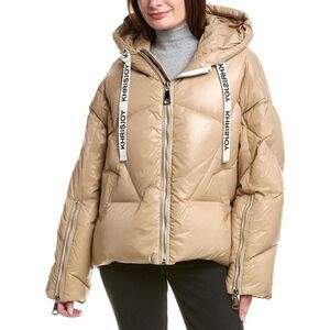 Khrisjoy Womens  Khris Shiny Down Jacket, Brown